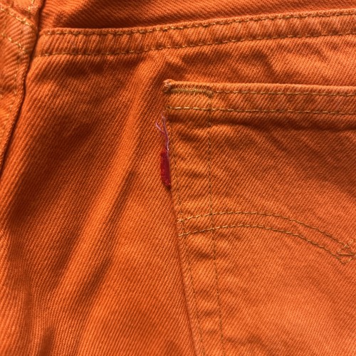Vintage Retro Y2K Orange Levi Jeans Unisex - Picture 11 of 13