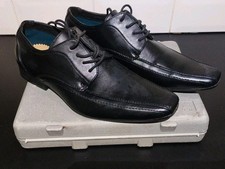 CEDAR WOOD STATE BLACK LEATHER MEN'S LACE UP SHOES SIZE UK 7 EU 41