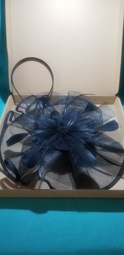 Kentucky Derby Party Fascinators Headband Flower Feathers Mesh Headpiece NEW - Picture 2 of 6