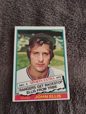 1976 Topps Traded John Ellis Texas Rangers Baseball Card 383T