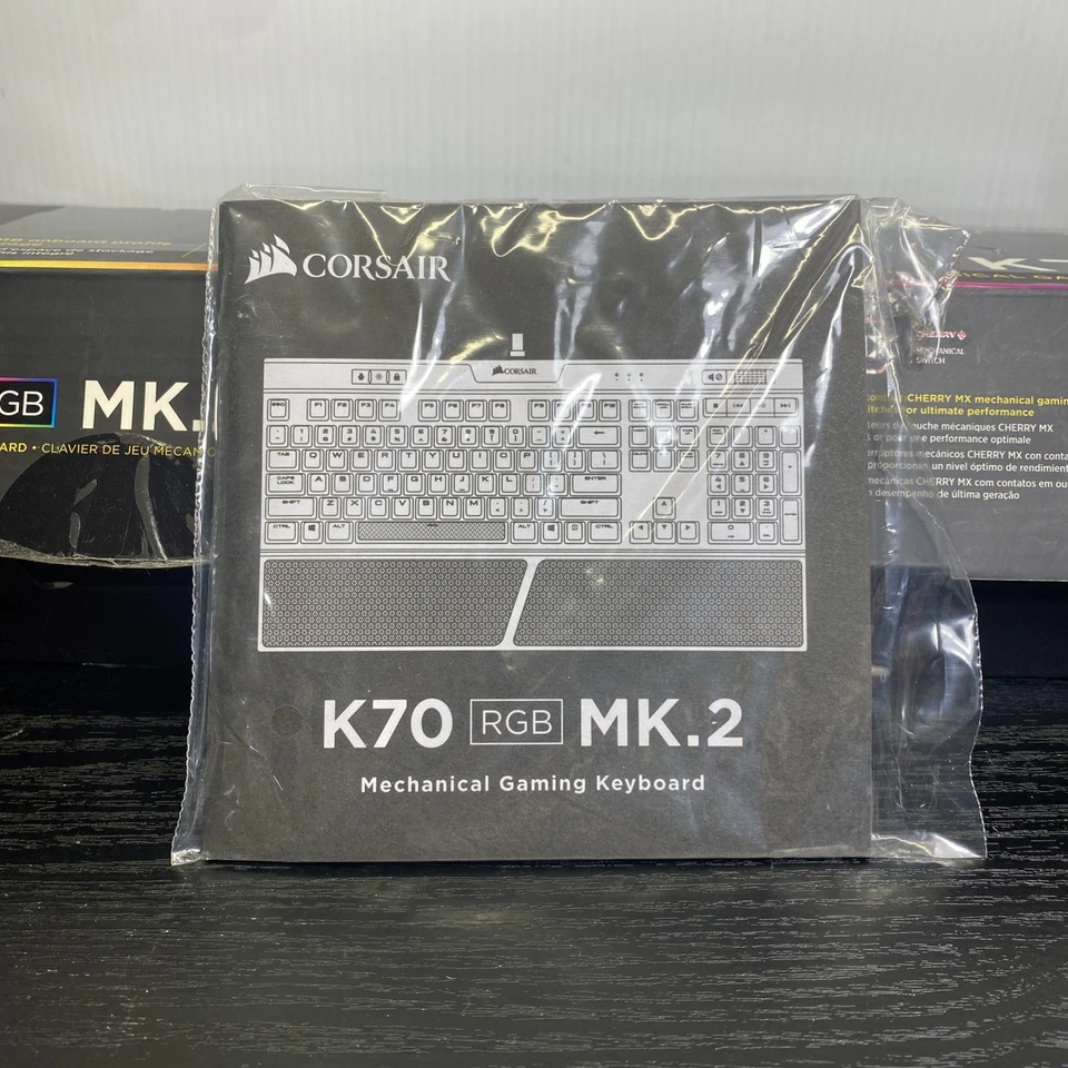 Corsair K70 RGB MK.2 Mechanical Gaming Keyboard Cherry MX Blue Tactile & Clicky - Image 2 of 4