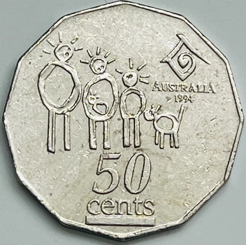 1994 Australia 50 Cents — photo from the most recent tracked eBay sale