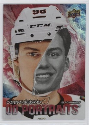 2025-26 Upper Deck Series 1 UD Portraits Red 76/199 Connor Bedard #P-1 1j3a
