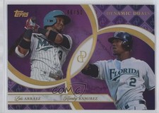 2024 Topps Dynamic Duals Amethyst Foil 46/50 Luis Arraez Hanley Ramirez #7 o7m