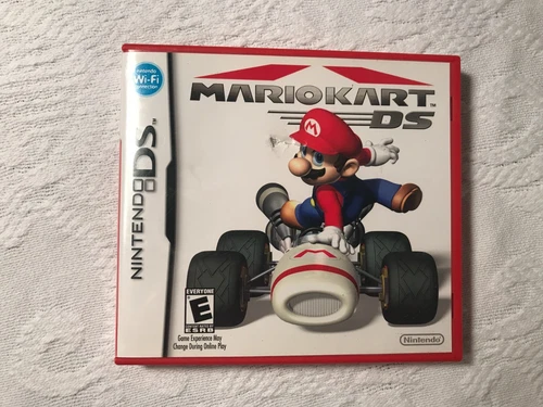 NINTENDO DS MARIO KART DS GAME MANUAL RED CASE COMPLETE