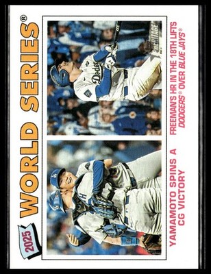 2026 Topps Heritage 311 World Series Yamamoto Freeman LA Dodgers Short Print SP