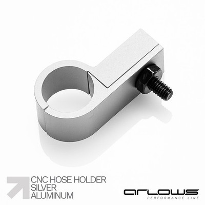 Arlows Dash 6 Aluminium Schlauchhalter ( 14,30mm , Silber )