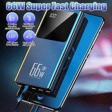 50000mAh Fast External Portable Power Bank Battery Charger For Cell Phone 66W US
