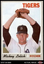 1970 Topps #715 Mickey Lolich Tigers Chronic Centering Issues 6 - EX/MT