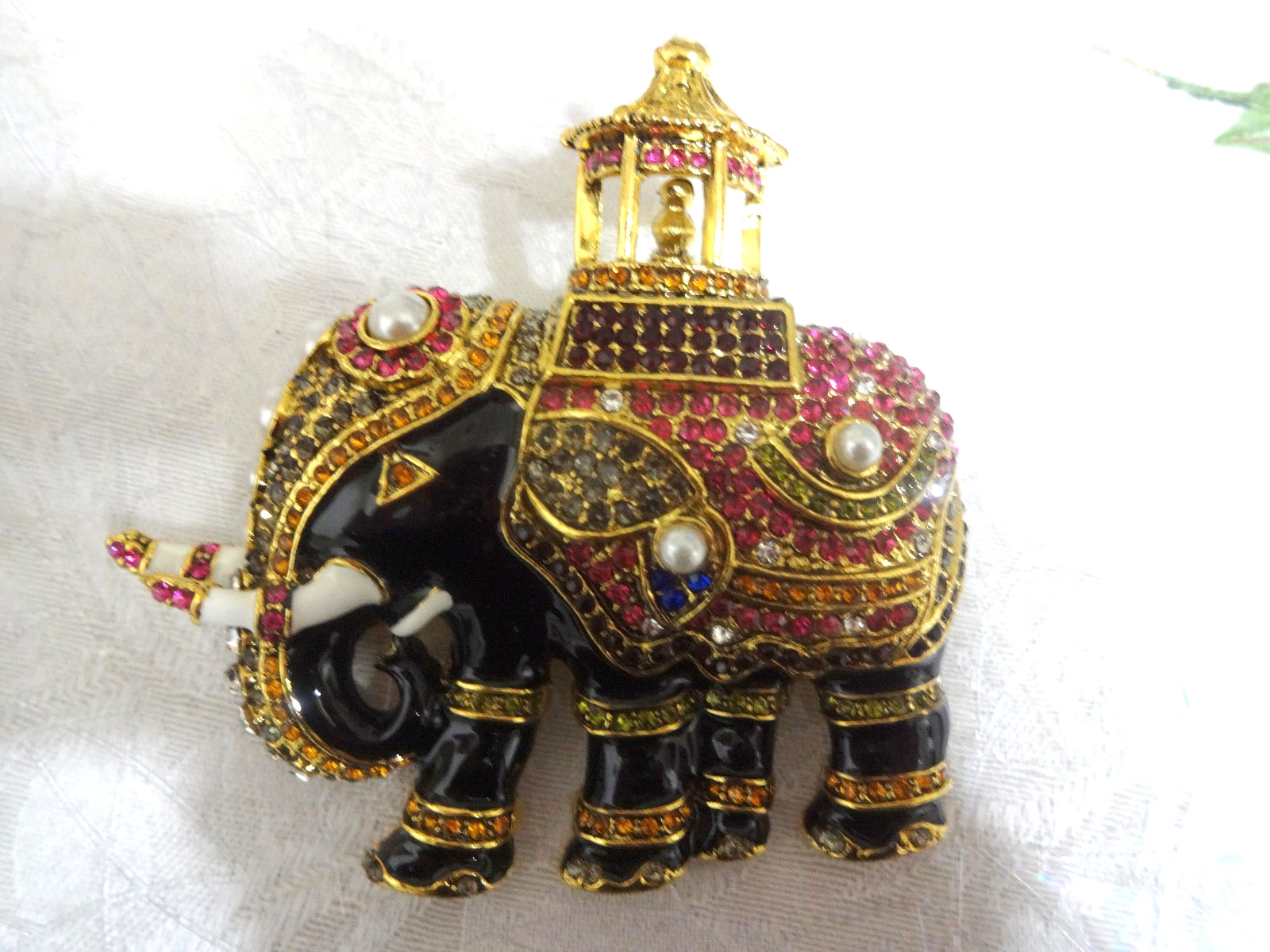 Beautiful Unsigned Eisenberg Multicolor Rhinstone… - image 1