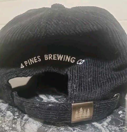 4 Pines Brewery Cap Black Hazy Pale Ale Corduroy Embroidery Colourful Peak Hat - Picture 10 of 15