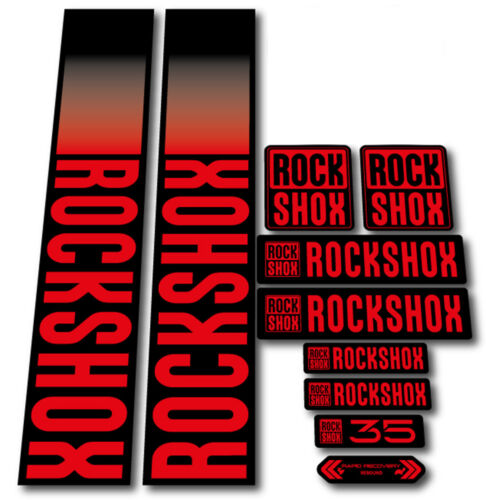 Rockshox 35 Fork Stickers 2021 2022 Mountain Bike Downhill Enduro Decal - Picture 32 of 36