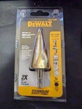 DEWALT Step Drill Bit Set, 7/8-Inch to 1-1/8-Inch (DWA1789IR)
