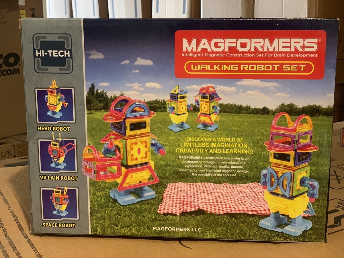Magformers Electronic Walking Robot Set: Intelligent