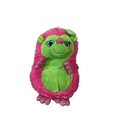 First & Main Plush Pink Hedge Hog 9” Stuffed Animal Glittery Hands Feet 8"