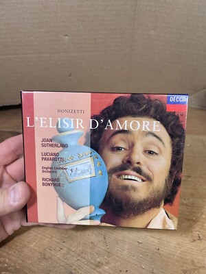 L elisir D amore Donizetti Pavarotti Sutherland Bonynge Cd Set