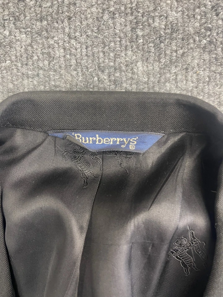 Chaqueta Blazer Para Hombre Burberry 42 Negra 100% Lana Nordstrom Doble Pecho De Colección Foto 2 de 4