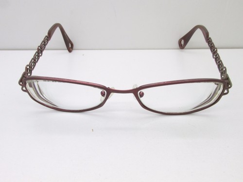 Betsey Johnson EYEGLASSES FRAMES 49-18-135 Maroon Cat Eye TV6 35323 - Picture 2 of 10