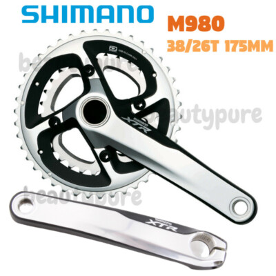 Shimano XTR 10 speed M980 38/26T 175mm Crankset New (WITHOUT