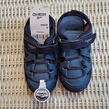 NWT OSHKOSH B'GOSH EVERPLAY SPORT SANDAL YOONY BLUE SZ 9 TODDLER DURABLE WASHBLE