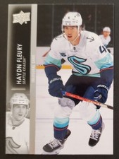 2021-22 UD Extended #683 Haydn Fleury KRAKEN Inaugural Game Hockey card🏒NM/MT