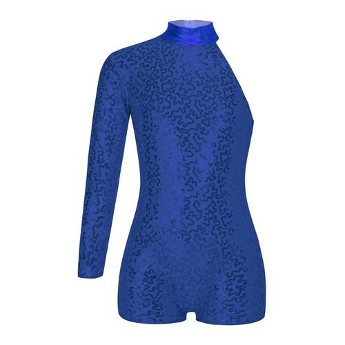 DE Gymnastikanzug Kinder Mädchen Glänzende Turnanzug Trikot Langarm Jumpsuit - 第 30/56 張圖片