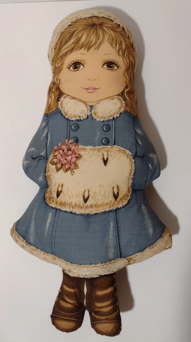 Vintage Stuffed Doll 1980s Oh You Beautiful, Cut N Sew Fabric Priscilla 17