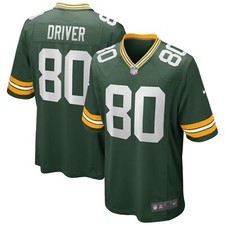 Green Bay Packers Donald Driver #80 Nike Green 2025 Retired NFL Game Jersey
