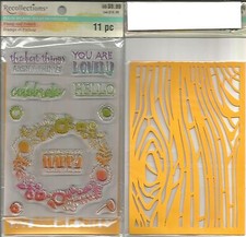 Recollections Color Splash Stamp  Stencil Set You Are Lovely 105