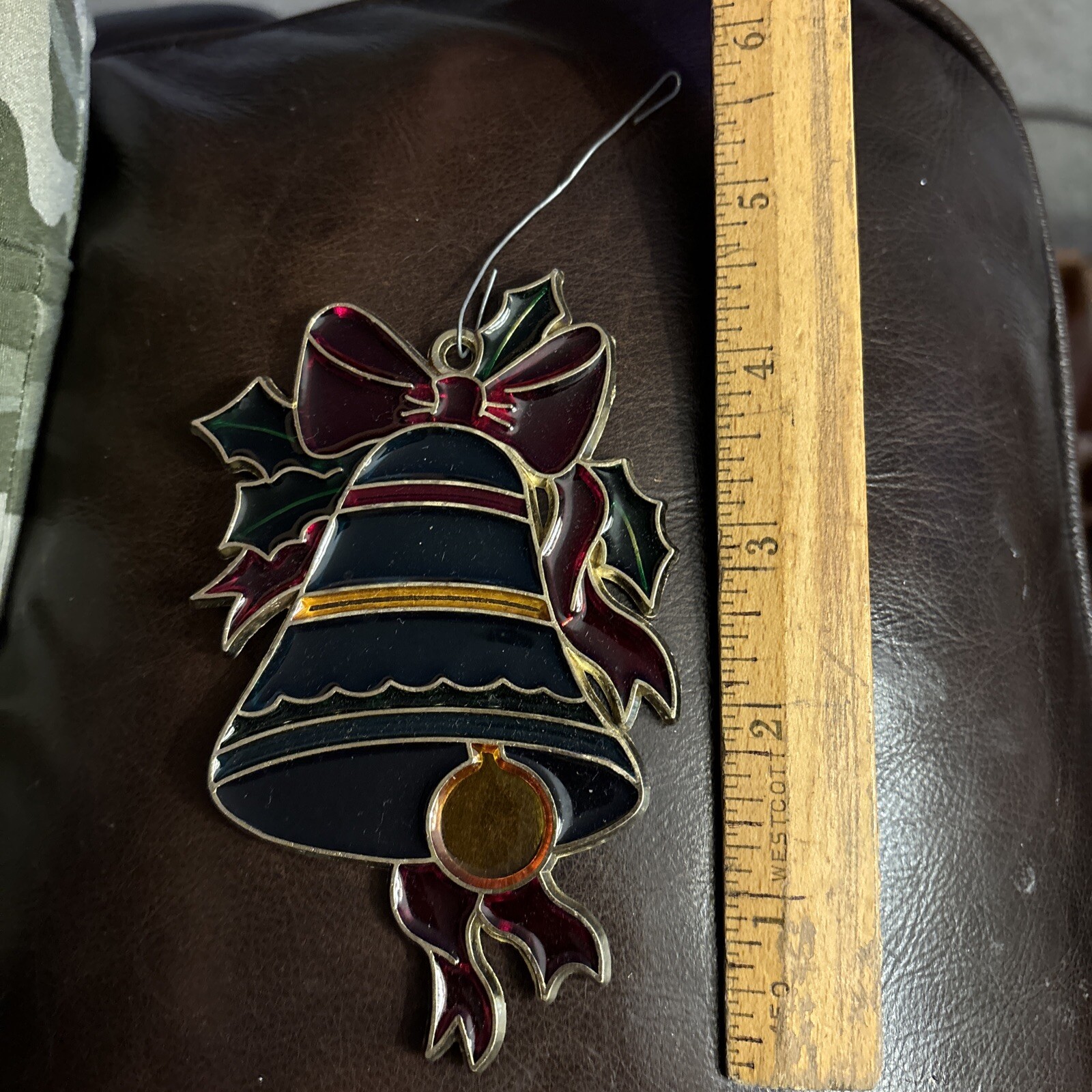 STAINED GLASS BELL ORNAMENT