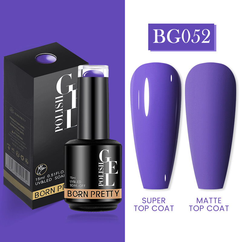 BORN PRETTY 15ml Nail Gel Polish Nude Pink Jelly Gel Glitter Soak Off Gel Nail - Zdjęcie 76 z 152