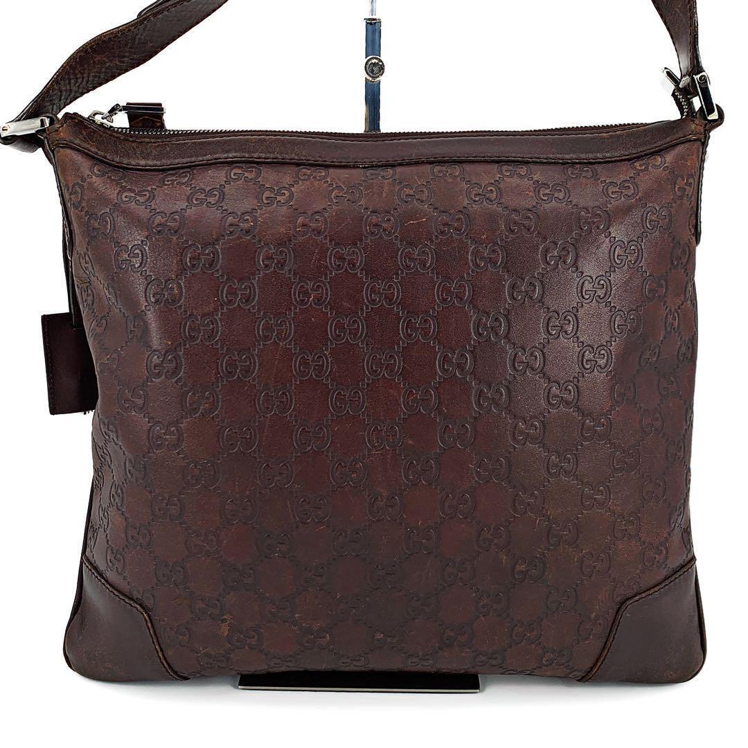 GUCCI GG Sima 148476 001998 Shoulder Bag Leather Brown GUCCI GG Sima 148476 001998 Shoulder Bag Leather Brown