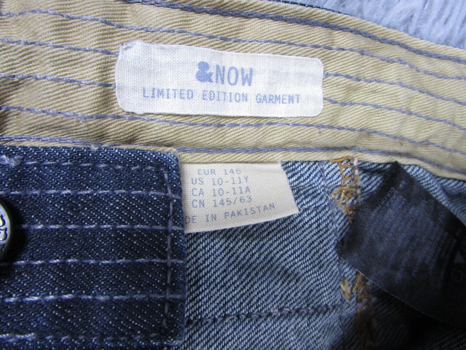 H & M джинсы девочек 10Y-11Y и теперь джинсовой ткани повседневные брюки темно стирка низ брюки синий - Изображение 4 из 4