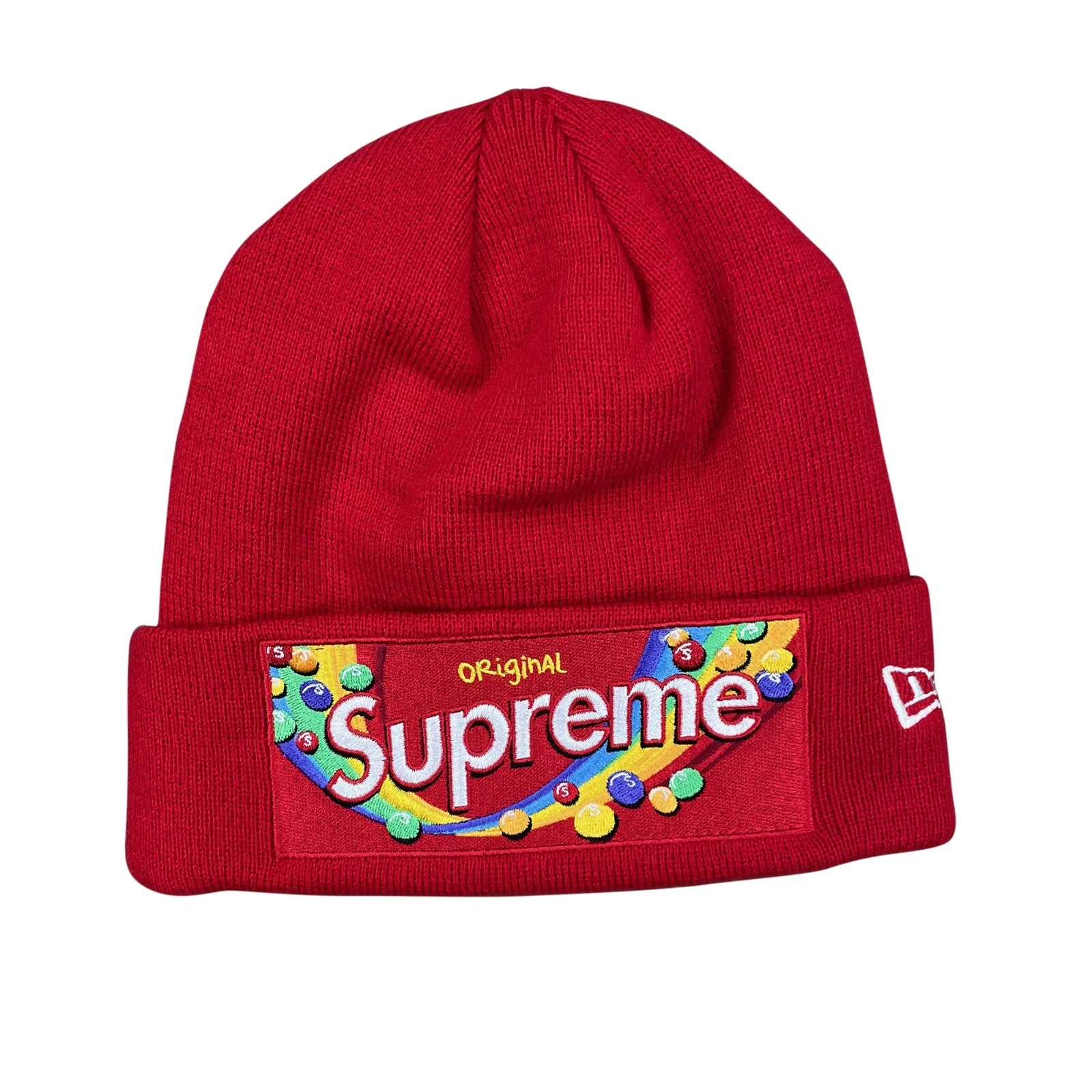 Bonnet rouge Supreme x New Era FW21 Skittles