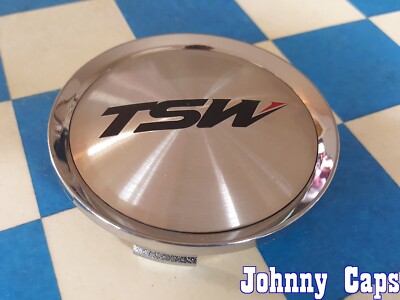 TSW Wheels [51] SILVER/CHROME Center Cap # CAP-T085  Custom Cap (QTY. 1)  