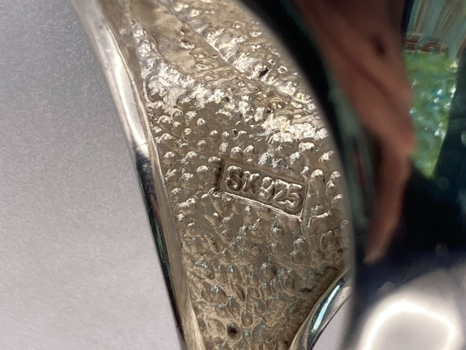 Sterling Silver Turquoise Statement Ring Size 7 T… - image 5