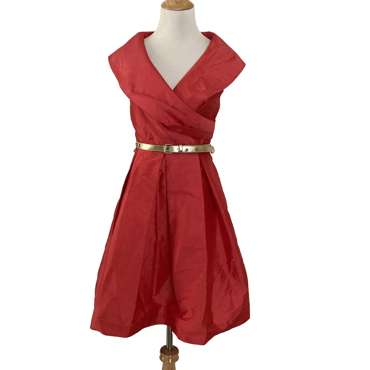 Eliza J Size 8 Pink Fit And Flare Dress Wedding Guest Cocktail