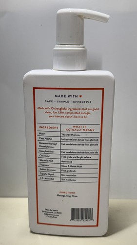 (3x )Native Hair Care Citrus & Herbal Musk Daily Clean Conditioner 16.5 fl - Picture 2 of 3