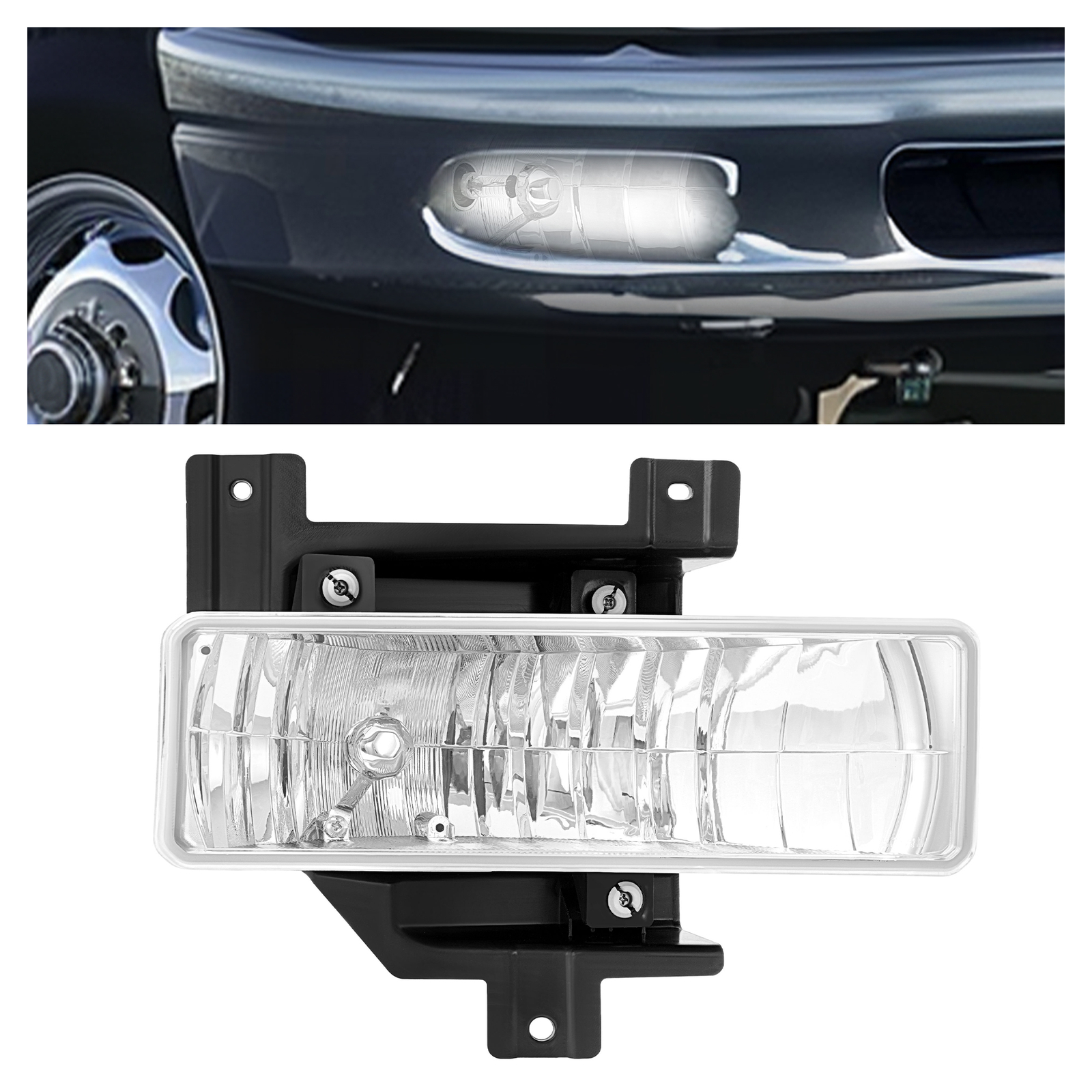 Right Driving Fog Light For Ford F150/F250/Expedition 1997-1998 Pickup W/Bulb