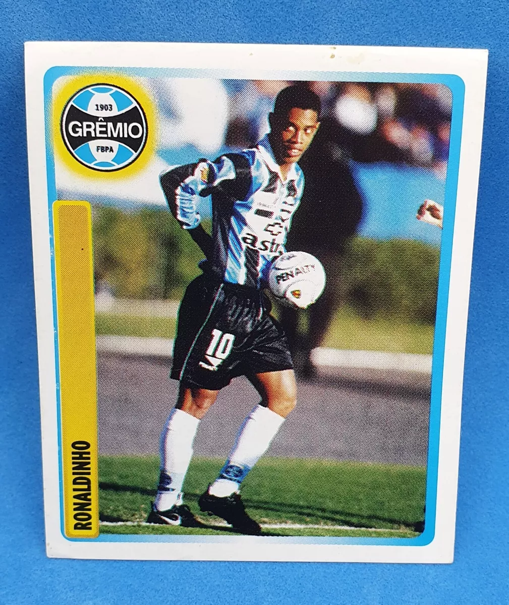 collectible card of the great soccer player RONALDINHO GAÚCHO rookie