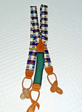 Polo Ralph Lauren Vintage Suspenders Silk Nautical Sailing