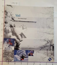 1998/99 VAIL SKI RESORT 28P BOOKLET/BROCHURE W/ 10P PLANNER INSERT.  MINT  SEE