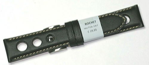RALLY COOPER SPORT LEATHER WATCH STRAP 18MM 20MM 22MM ROCHET FRANCE - Picture 3 of 6