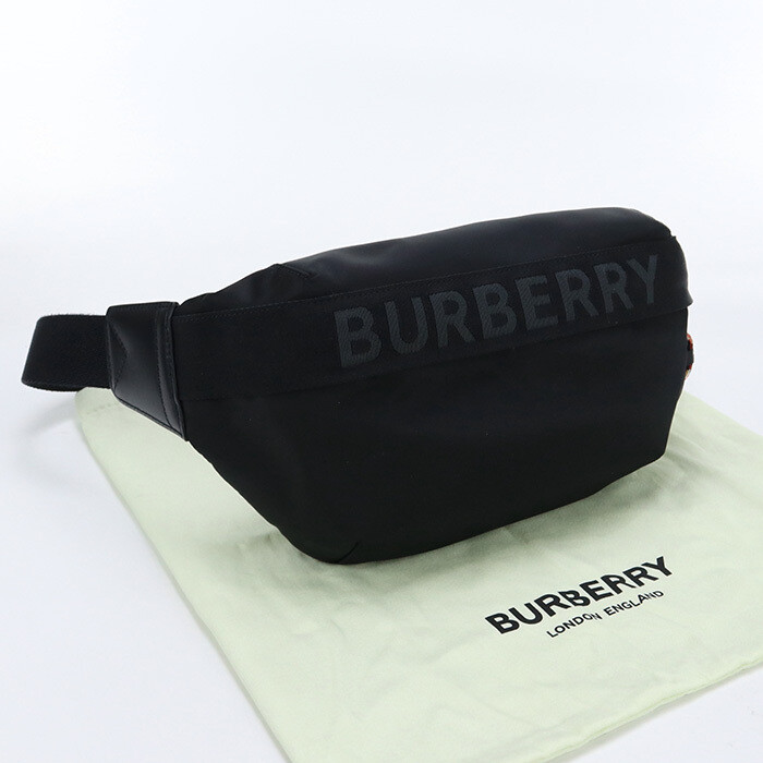 Used BURBERRY Belt Bag 8025668 Black Rank A us 2