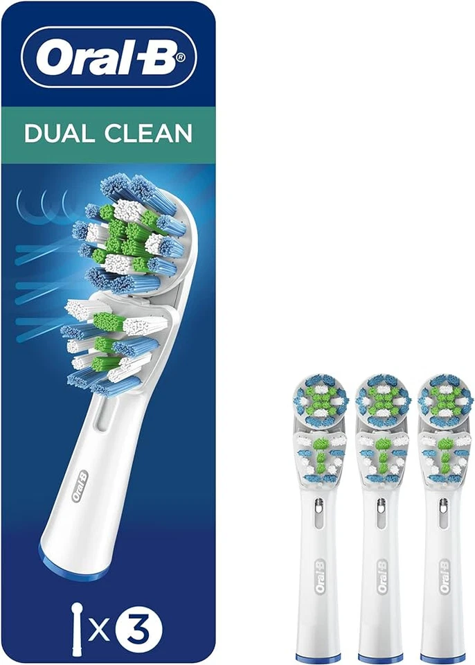 Braun Oral-B Dual Clean Electric Toothbrush Replacement Brush Heads