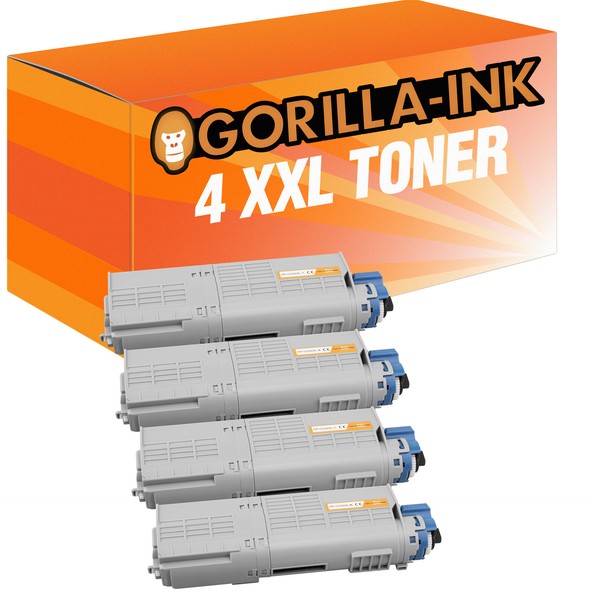 4Er Set Toner Xxl Kompatibel FüR Oki C 532 Dn C 542 Dn Mc 563 Dn Mc 573 Dn-image