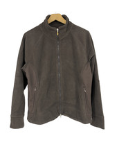 Lucy Womens Jacket Long Sleeves Zip Top Brown Fleece Track Extra Large Xl