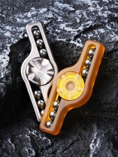 Pocket EDC Haptic Toy Fidget Finger Spinner Stainless Steel pEI CNC Fine Carving