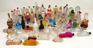 Collection-of-105-bottles-of-perfume-pressed-glass-twentieth-century