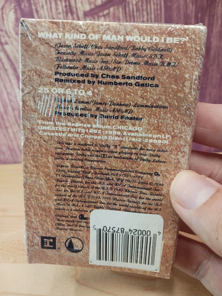 CHICAGO WHAT KIND OF MAN WOULD I BE CASSETTE NEW SINGLE Rare - Image 2 of 4